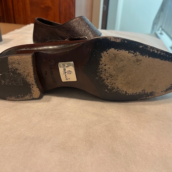 Scarpe Di Bianco brown double monk size 9 1/2